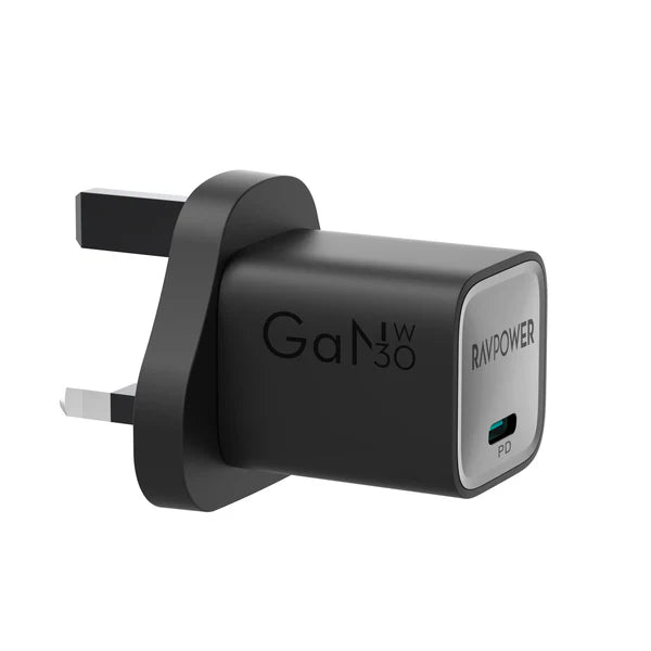 RAVPower RP-PC1056 Mini PD30W GaN type C Charger Black