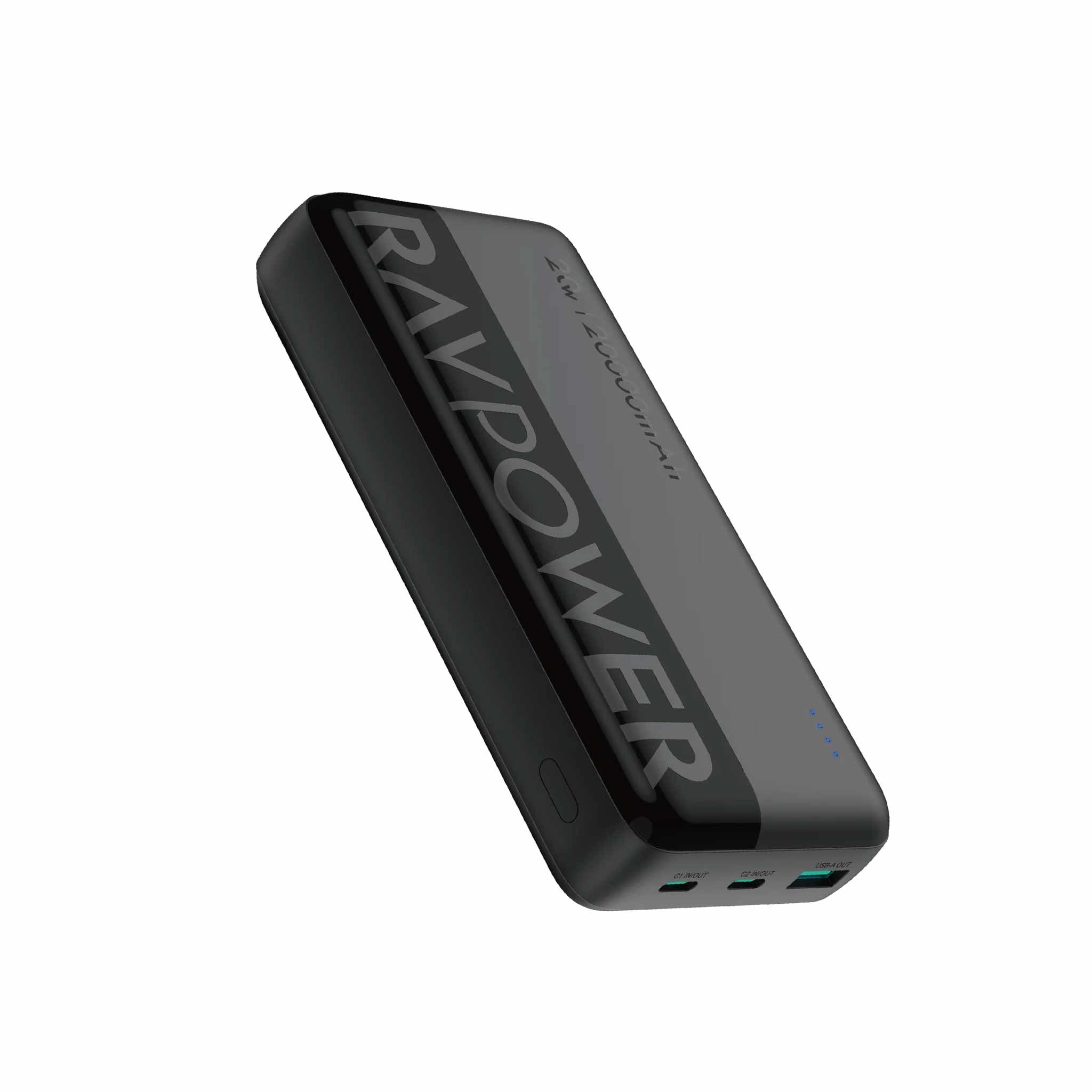 RAVPower 20000mAh PD20W 3-Port Power Bank black - PB1229