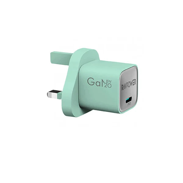 RAVPower RP-PC1055 Mini PD20W  GaN type C Charger GREEN