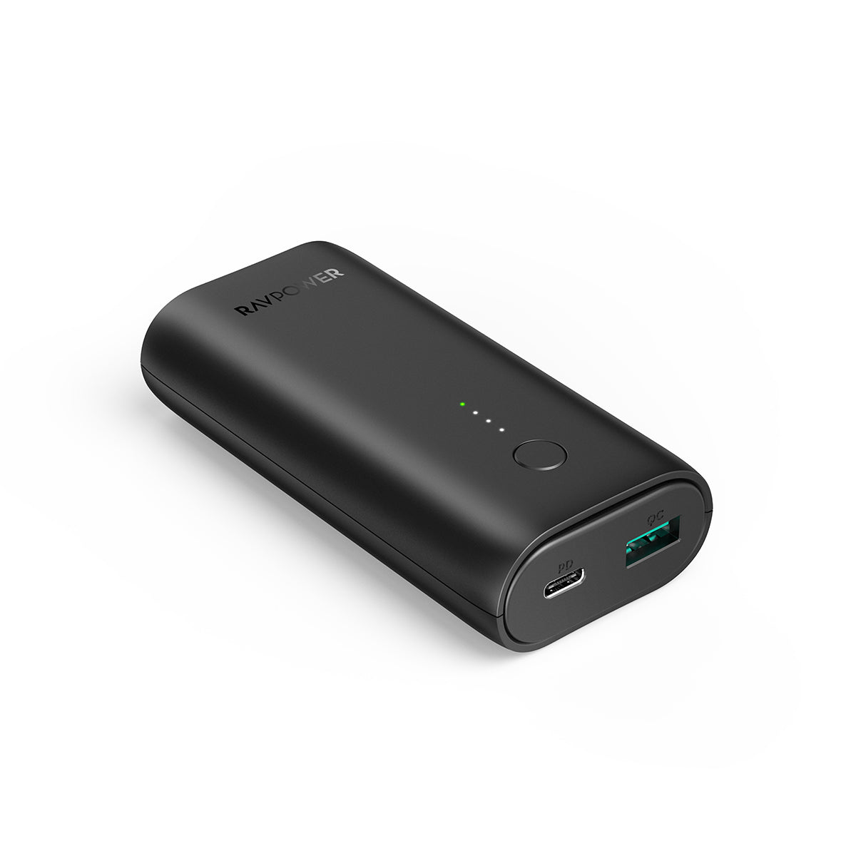 RAVPower بنك طاقة أسود بسعة 10000 مللي أمبير وقوة 20 واط - PB205
