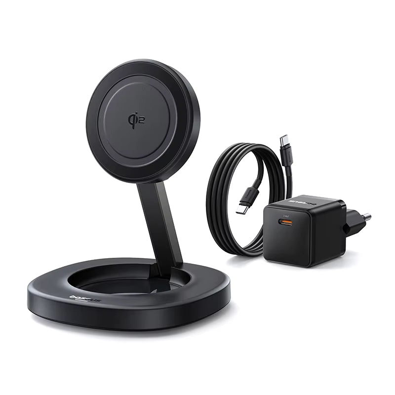 Baseus EnerFill FF11 Foldable Wireless Charger 15W – Black