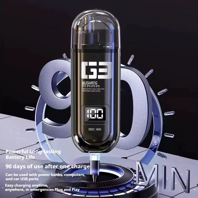 Electric Nose & Ear Hair Trimmer | 18000 RPM | USB-C Fast Charging