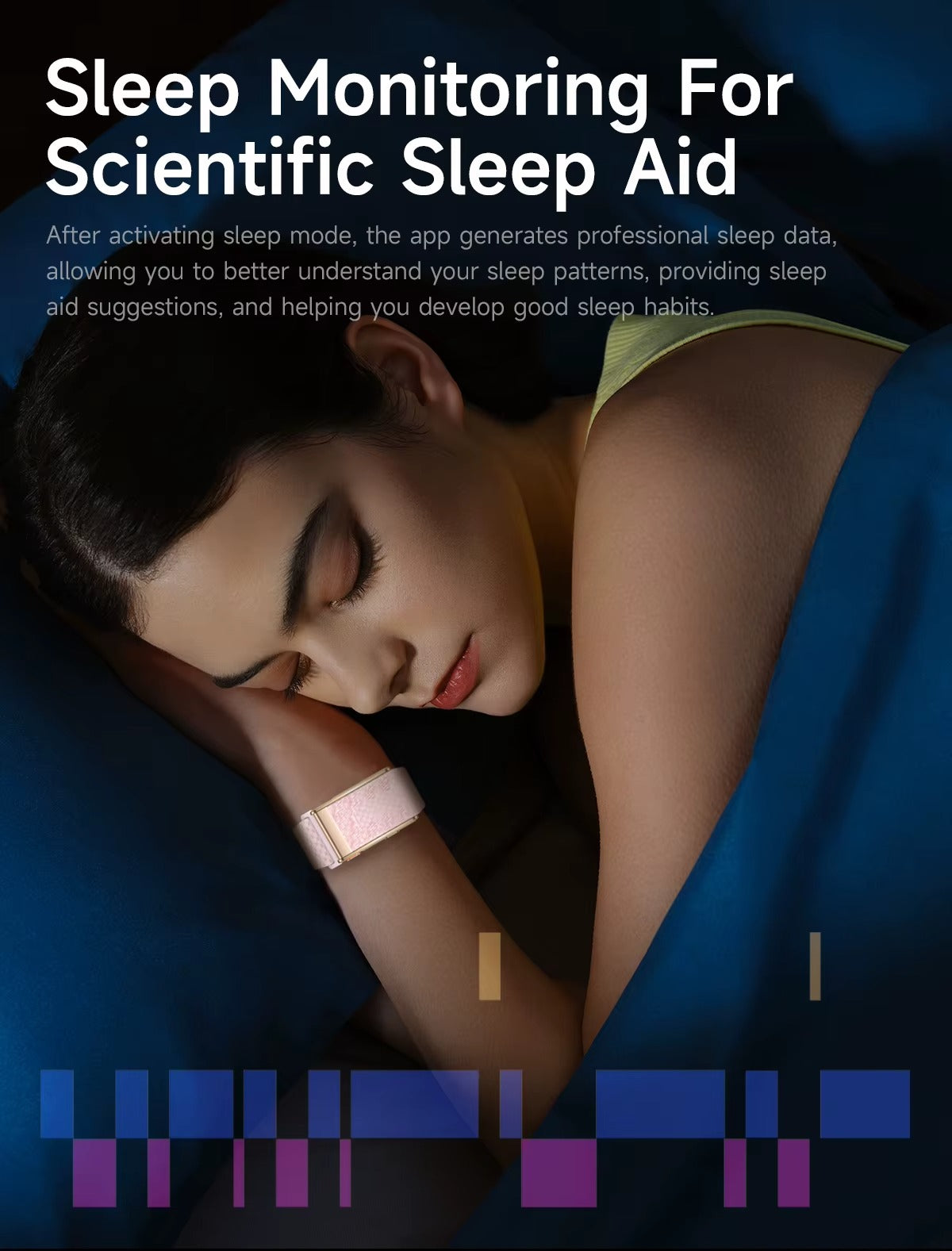 سوار Trackfit Ultra الذكية لتتبع اللياقة البدنية والصحة العامة - اللون الأسود