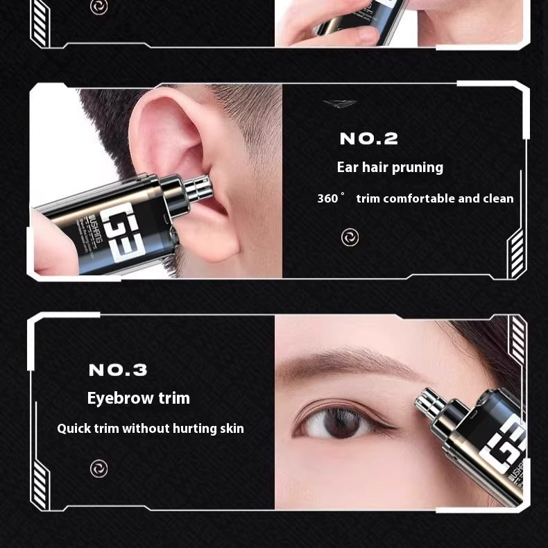 Electric Nose & Ear Hair Trimmer | 18000 RPM | USB-C Fast Charging