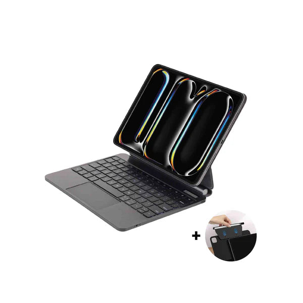SIA MagKeyboard SIMGKB13M4 Magnetic Keyboard 6 lines layout for ipad pro 13" 2024 with Pencil holder -black AR/ENG