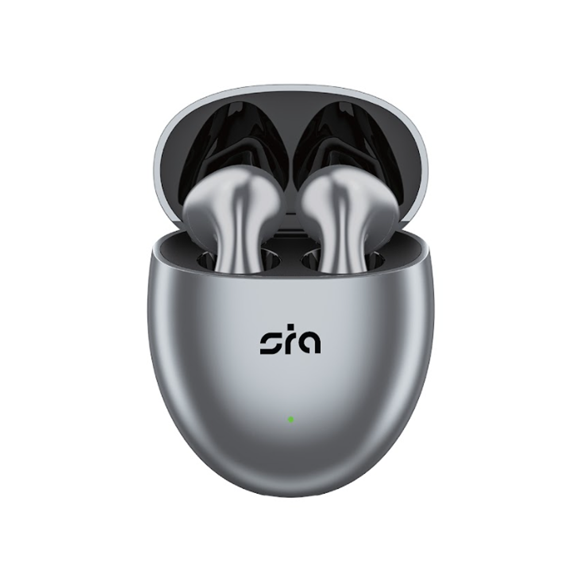 SIA True Wireless Stereo Mini Buds 2 earbuds with charging case in gray
