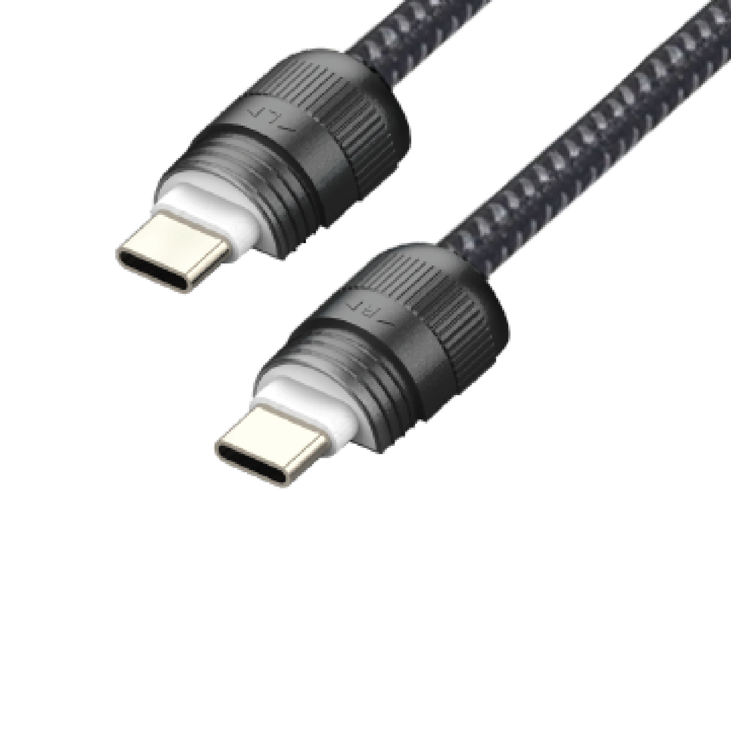 SIA Power Link كيبل USB-C إلى USB-C مجدول بالقماش 60 واط 1.2 متر - أسود