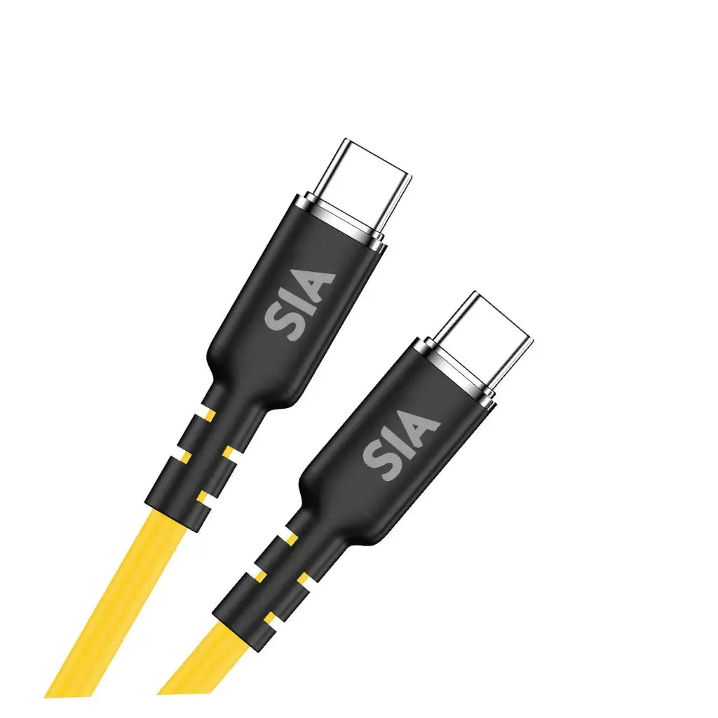 SIA كابل سيليكون من النوع C إلى النوع C، 60 واط، 1.2 متر - SISRCC60