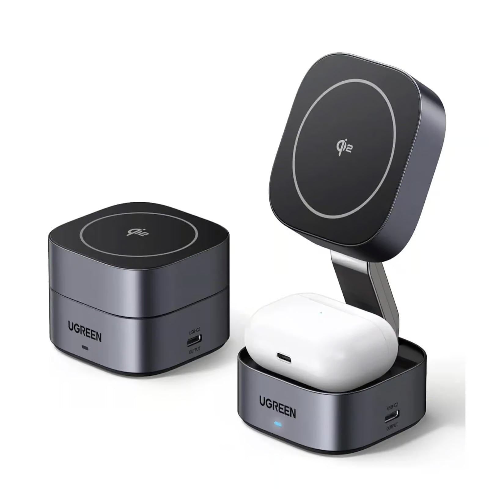 UGREEN 2-in-1 Magnetic Wireless Charger35316 15W W702