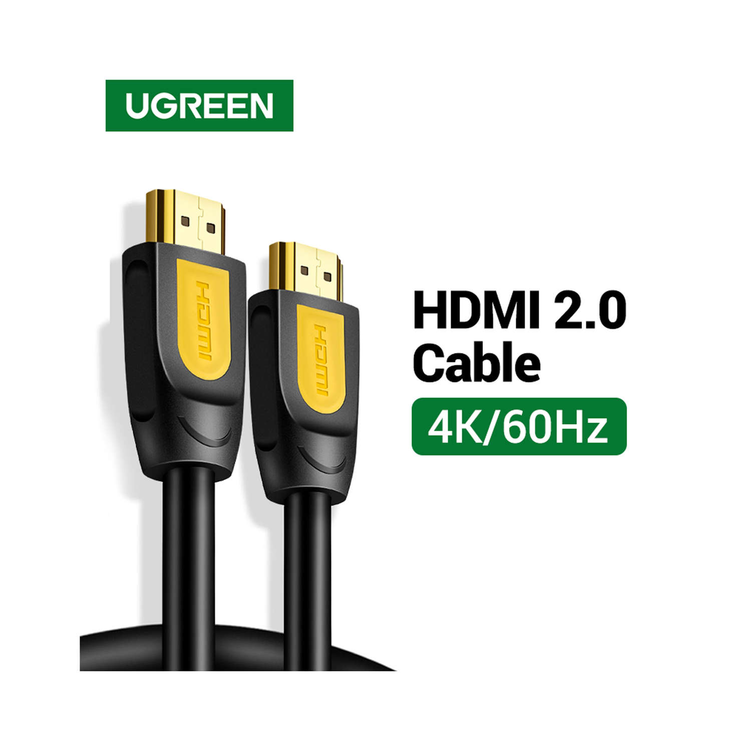 UGREEN كابل HDMI بدقة 4K ذكر إلى ذكر 3 متر - أسود