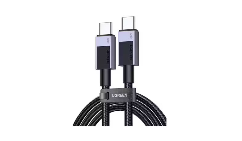 كابل شحن سريع UGREEN USB-C إلى USB-C PD رمادي فضائي 2 متر