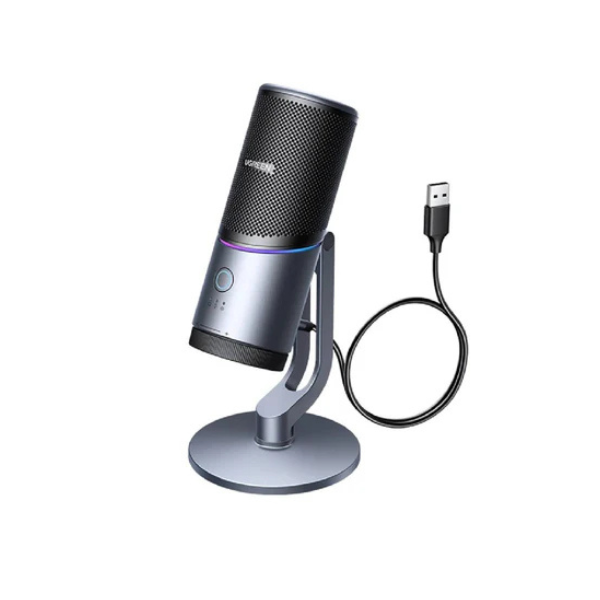 UGREEN مايكروفون USB مكتبي باللون الرمادي - CM769