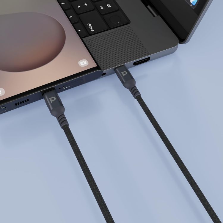 Powerology PCAB026GY USB-C 100W 2m cable Gray connector