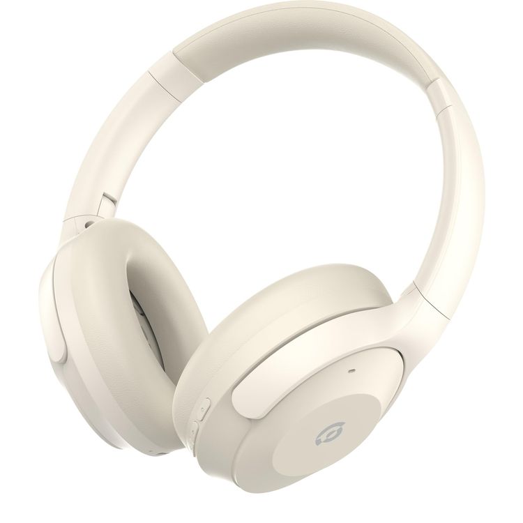 Powerology Hybrid ANC Wireless Headphones - Cream
