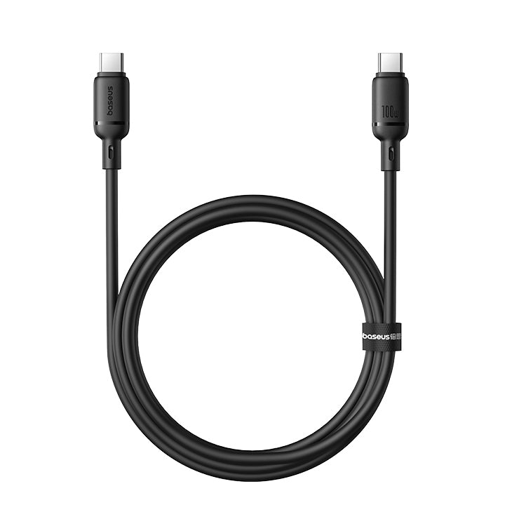 Baseus Silky 1m Fast Charging USB-C to USB-C Cable 100W – Black