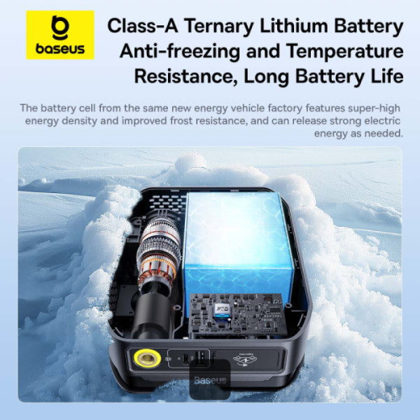 Baseus Super Energy 4-in-1 Car Jump Starter 1200A – Black