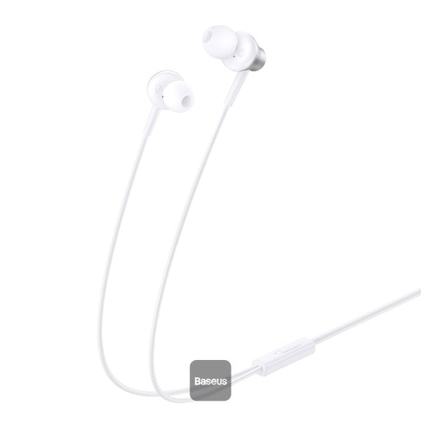 Baseus Encok CZ11 Wired Earphones - Moon White