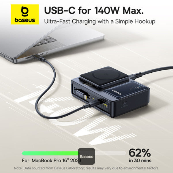 Baseus NOM 5-in-1 Desktop Charger – Black