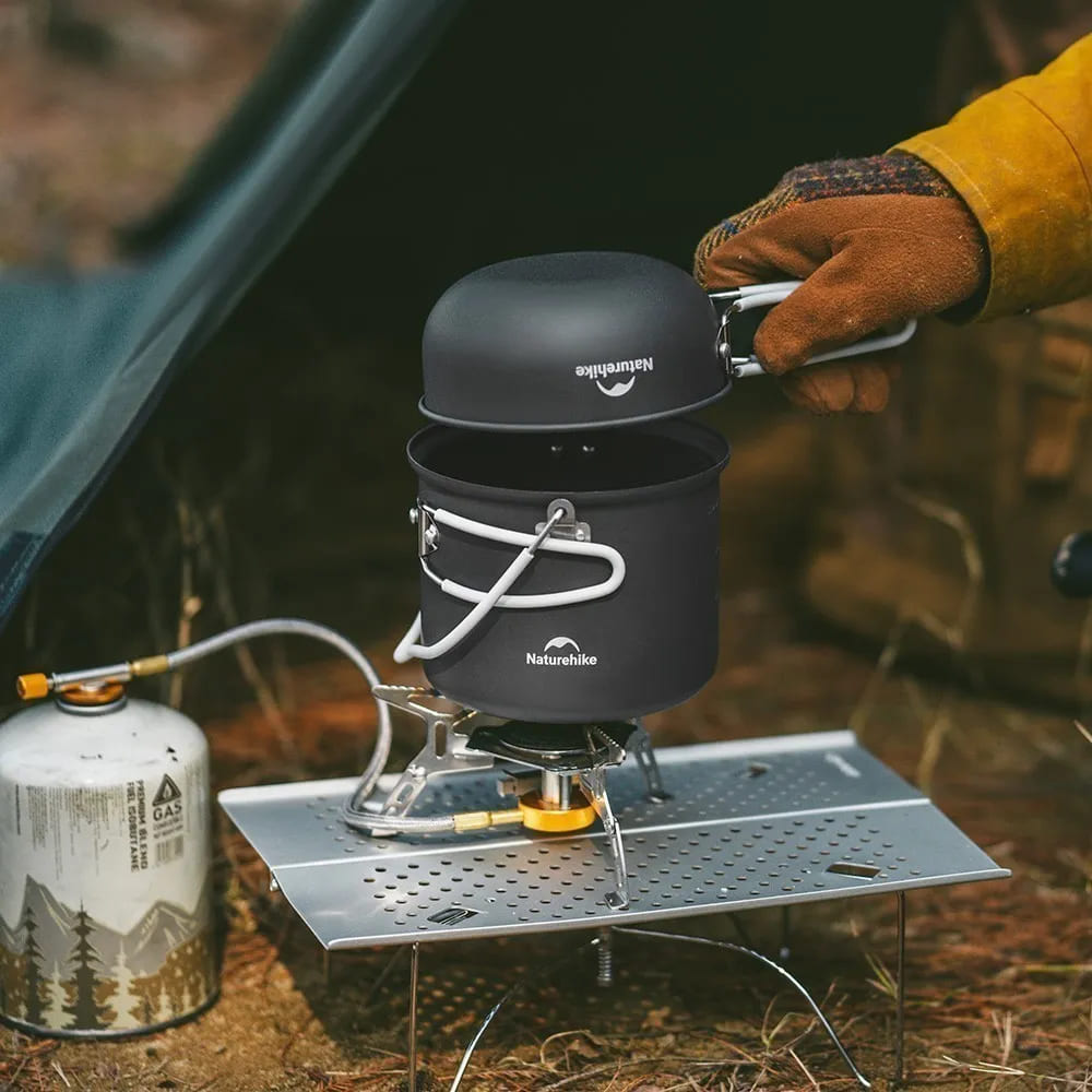 Naturehike Wild Trekking 4 in 1 Camping Cookware Set - Gray