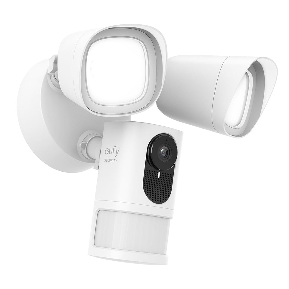 كاميرا مراقبة Eufy FloodLight بدقة 1080 بكسل - بيضاء