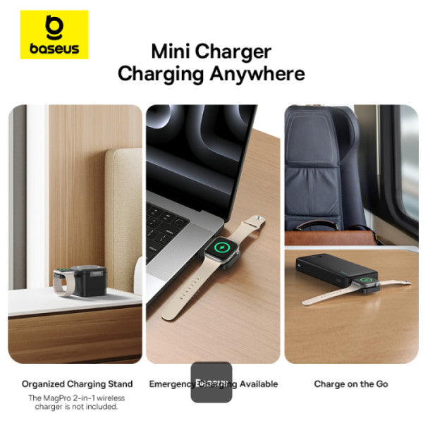 Baseus MagPro Magnetic Wireless Charger for E-Watch 2.5W – Black