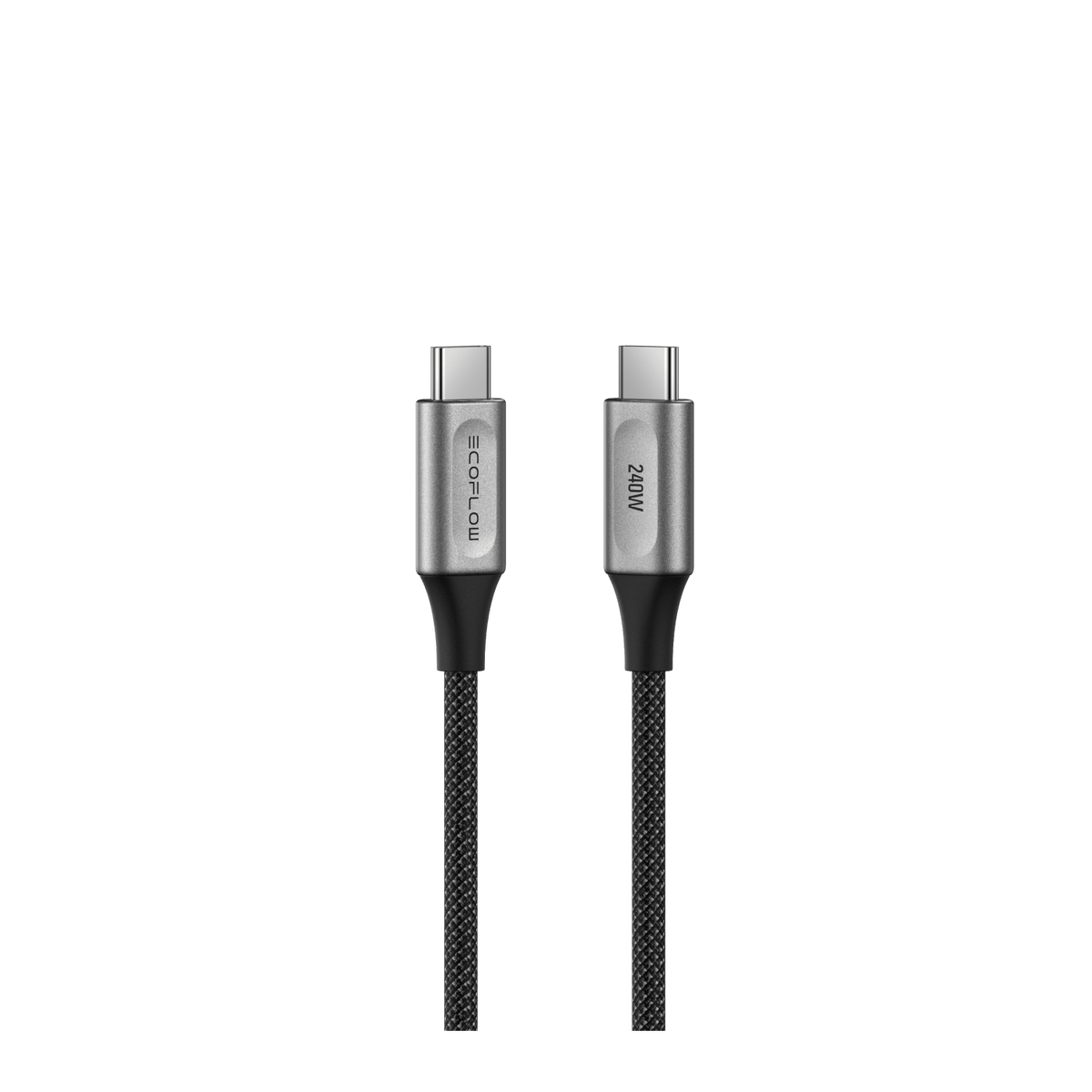EcoFlow RAPID Pro USB-C to USB-C Cable (240W , Nylon) 182cm - Black