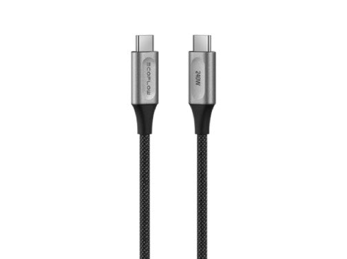 EcoFlow RAPID Pro USB-C to USB-C Cable (240W , Nylon) 182cm - Black