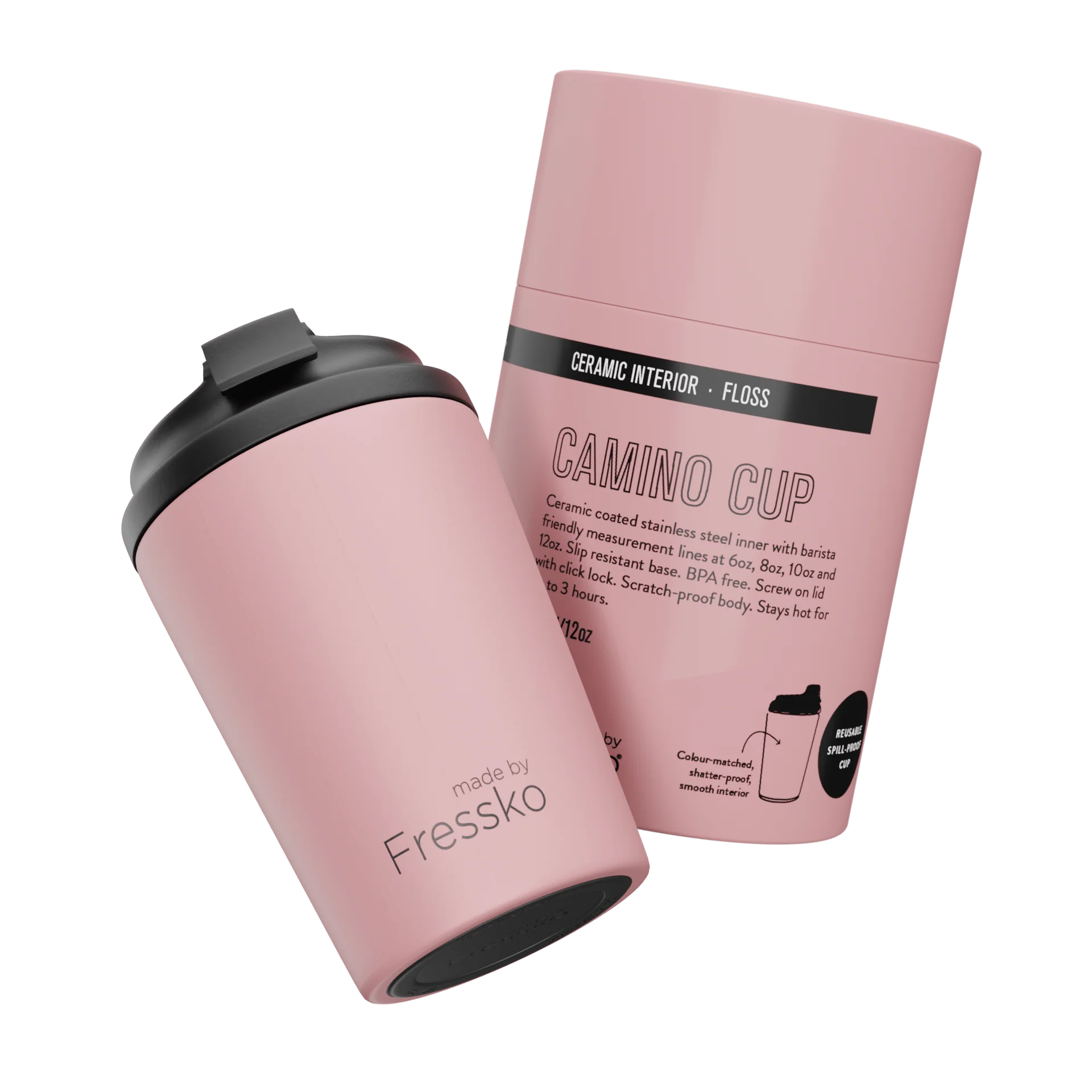 FRESSKO Camino 340ml / 12oz Cup - Ceramic - Floss