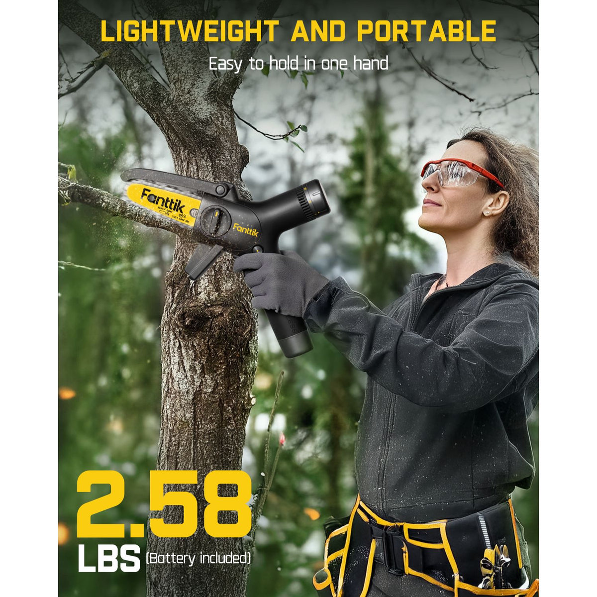 Fanttik W10 APEX Mini Chainsaw - Black
