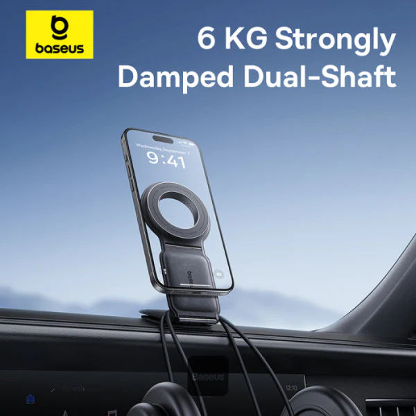 Baseus PrimeTrip C02 Mega Magnetic Car Mount – Stick-On Black