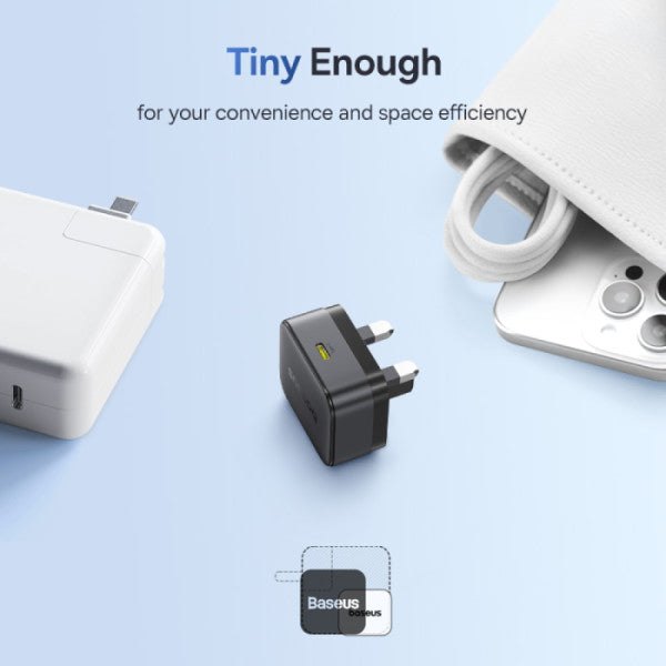 Baseus Palm 1C 30W Fast Charger – Black (UK)