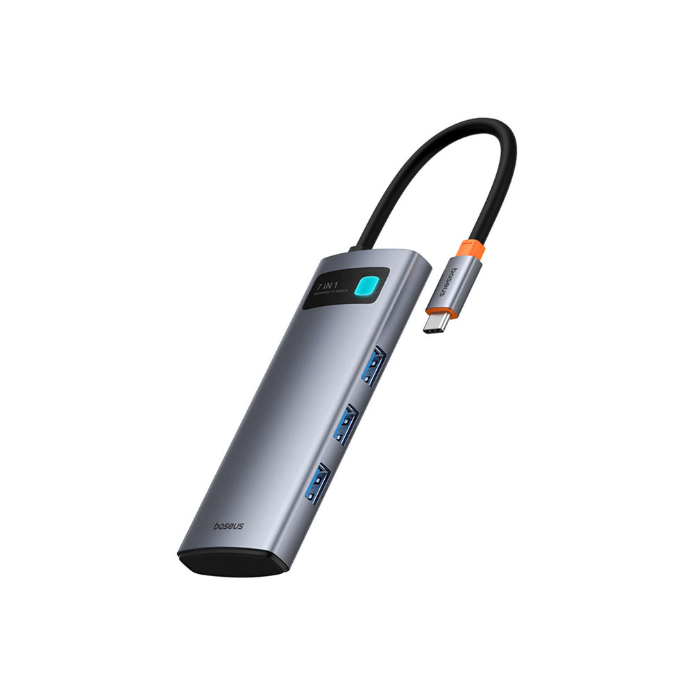 Baseus Metal Gleam 7-Port HUB – Space Grey