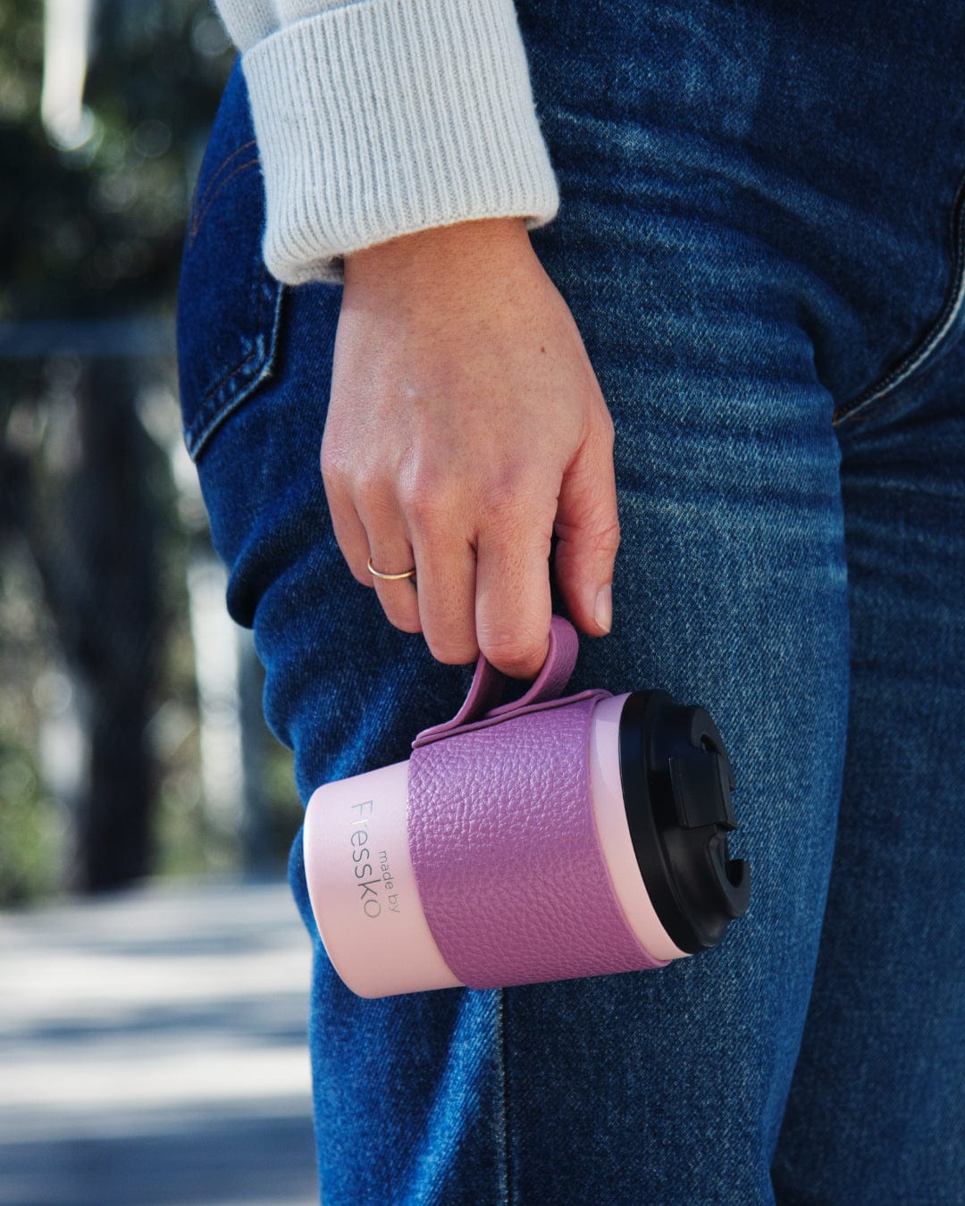 Fressko Leather Sleeve for Bino - Mauve