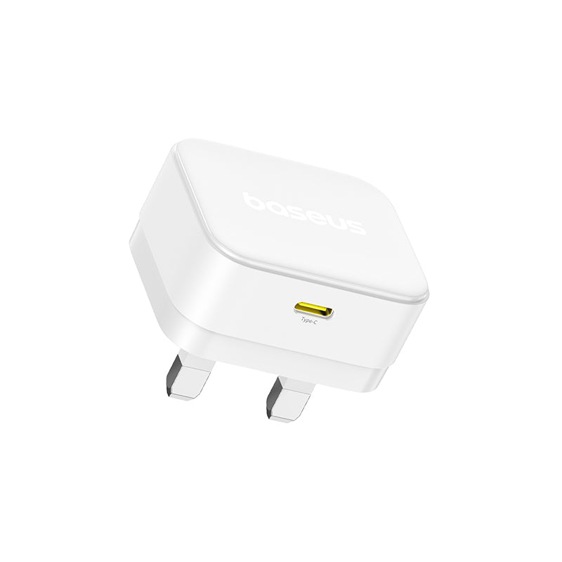 Baseus Palm Fast Charger 1C 30W - Moon White (with Baseus Cable USB-C to USB-C 60W)