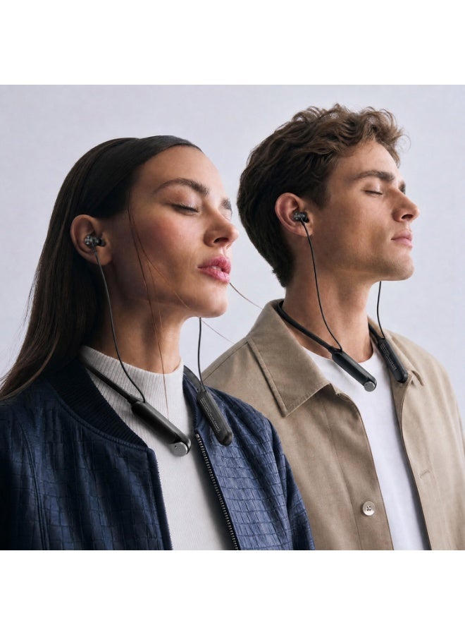 Porodo Soundtec Tune سماعة رقبة لاسلكية ENC بمشغلات 10 ملم معززة الباس - أسود
