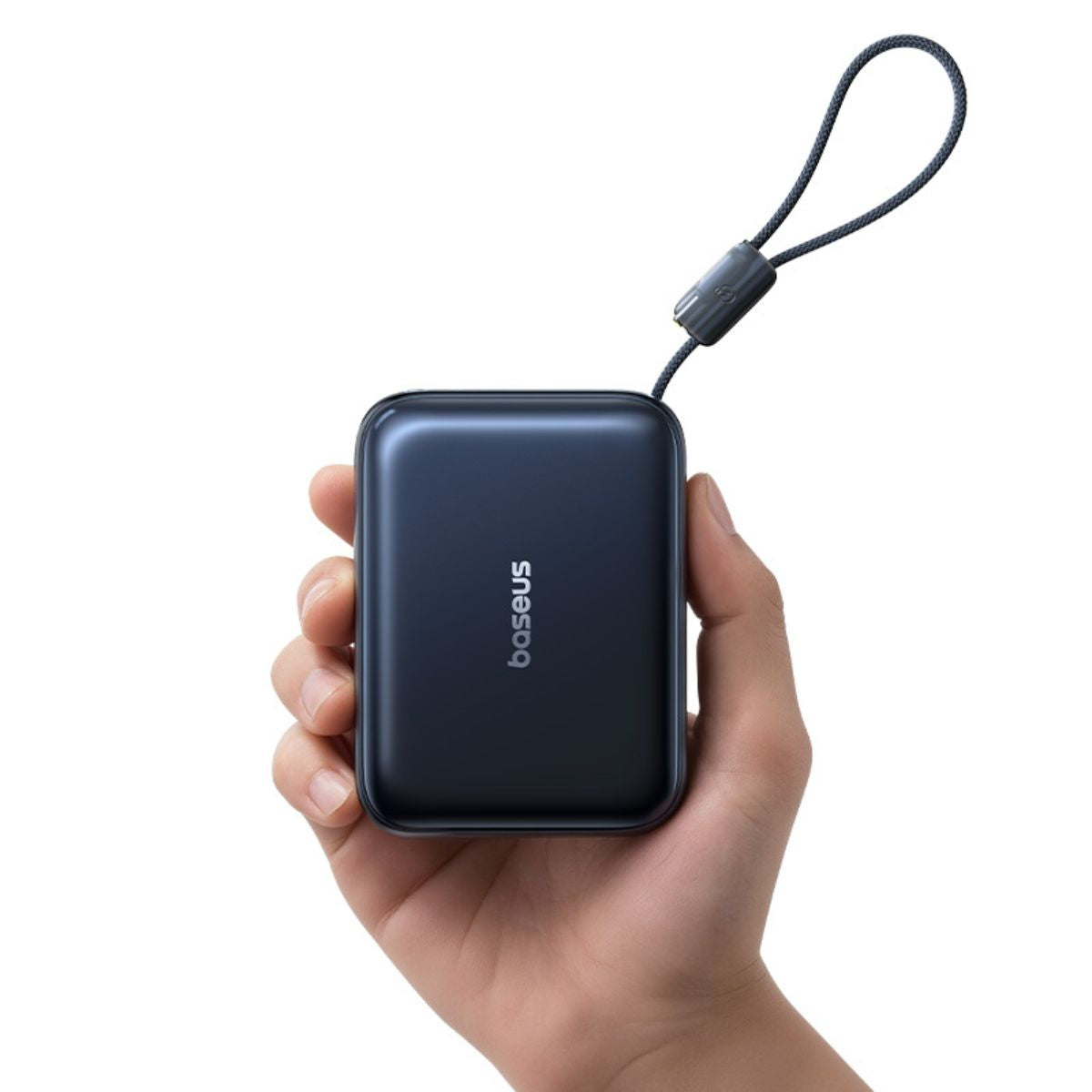 Baseus PicoGo AC22 Ultra Mini Power Bank With Built-in USB-C Cable 20000mAh 45W -Cosmic Black