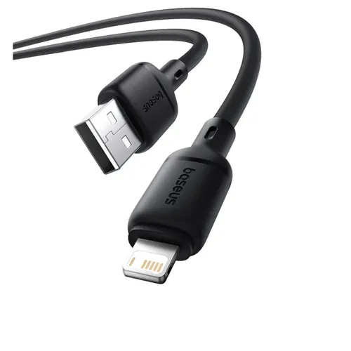 Baseus Silky 1m USB-A to Lightning Fast Charging Cable – Black