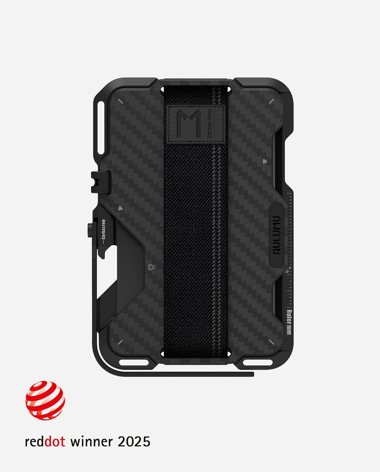 AULUMU G03 Multi-Tool Magnetic Metal Wallet Carbon Cover - Carbon Fiber