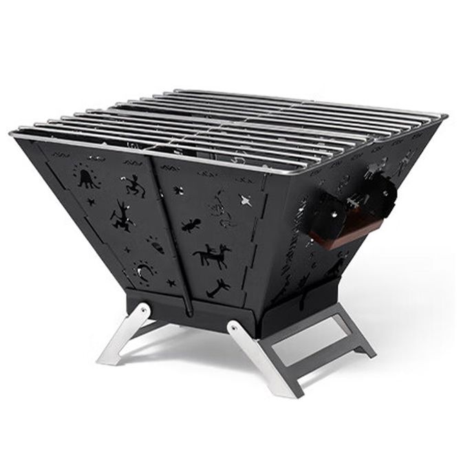 Naturehike Folding Fire Rack - Black (30*30*23)