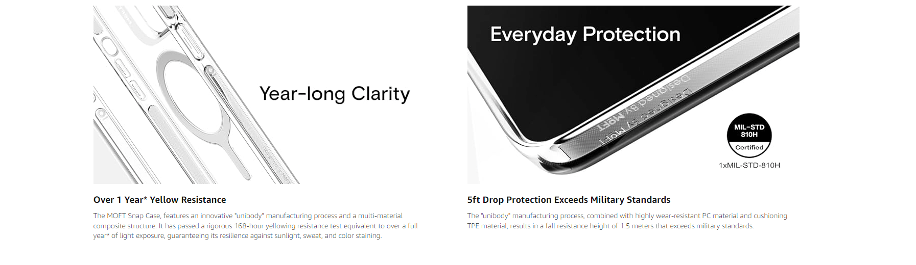 MOFT جراب Snap (MagSafe) لهاتف iPhone 15 Pro - أبيض - MD011-1-i15pro