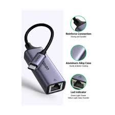UGREEN USB Type C to 10/100/1000M Ethernet Adapter (Space Gray) - CM199