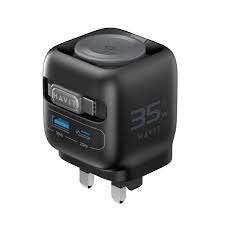 HAVIT A-UK Wall cgarger 35W +USB-C Cable BLK\GRY - UC250