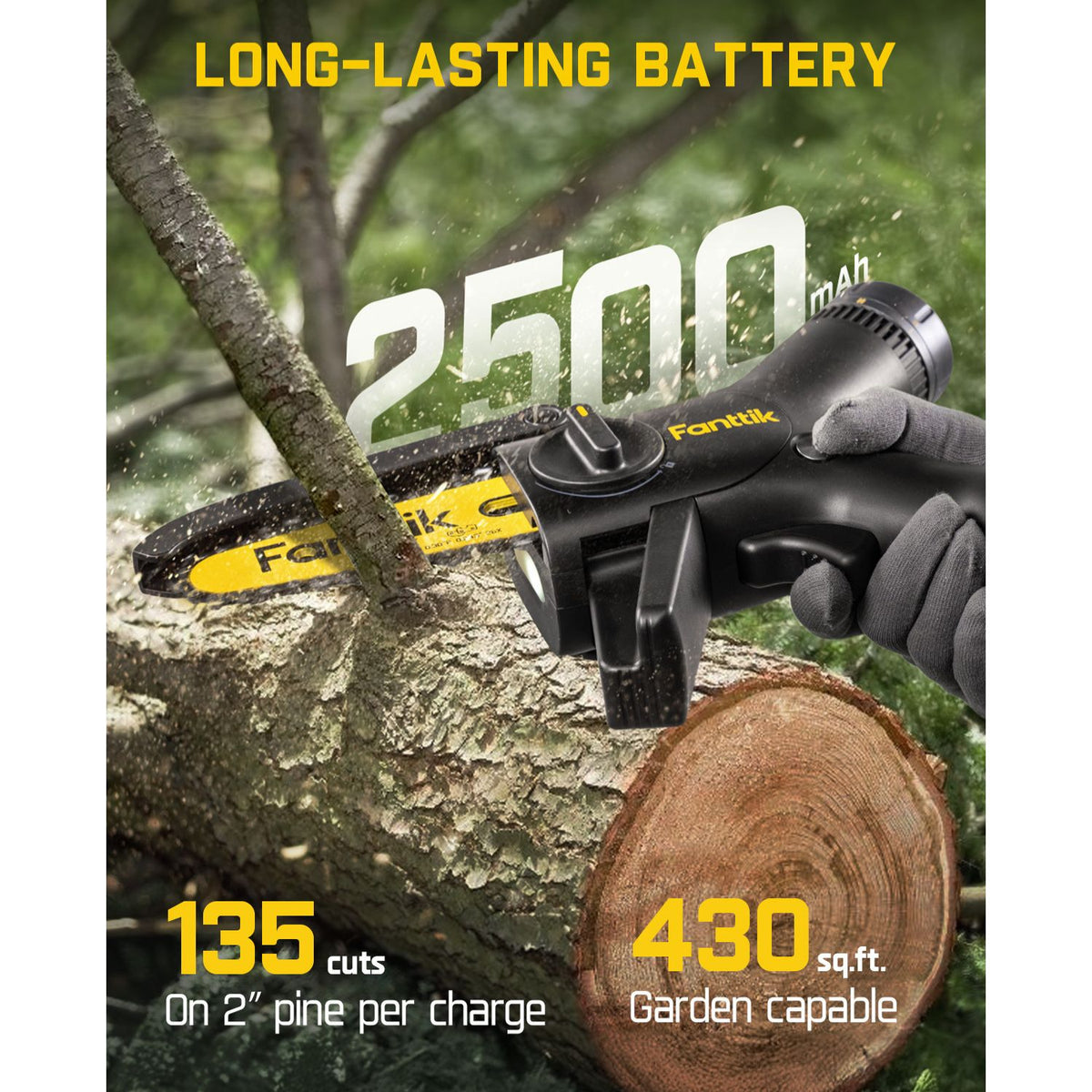 Fanttik W10 APEX Mini Chainsaw - Black