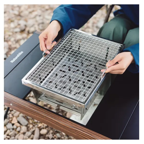 Naturehike Stainless Steel Folding Grill - Stainless Steel/Small 