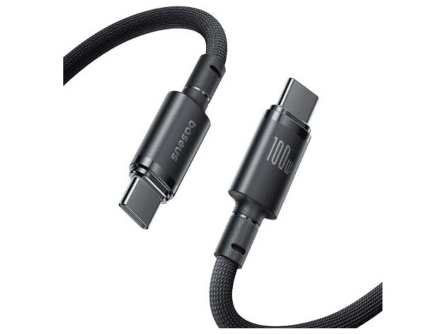 Baseus New Braided Fast Charging Cable USB-C to USB-C 100W 1m - Black