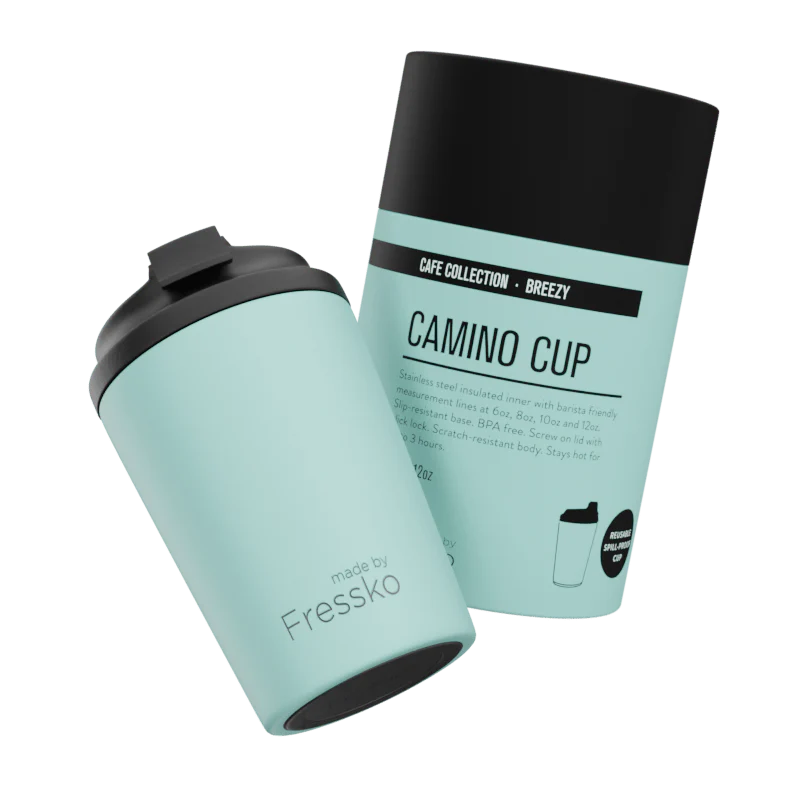 FRESSKO Camino 340ml / 12oz Cup - Stainless Steel - Breezy