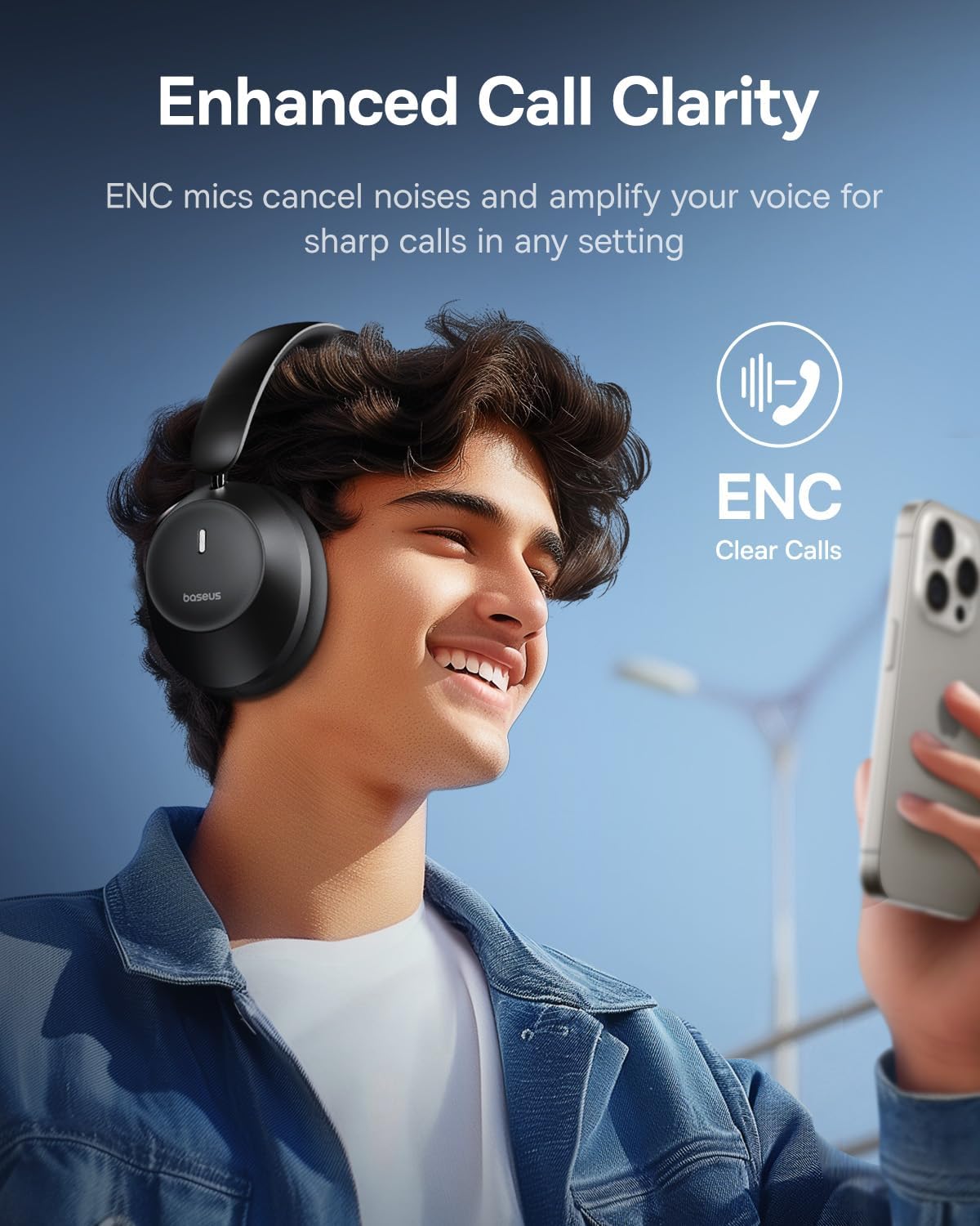 Baseus BH1 Lite Wireless Headphones – Black