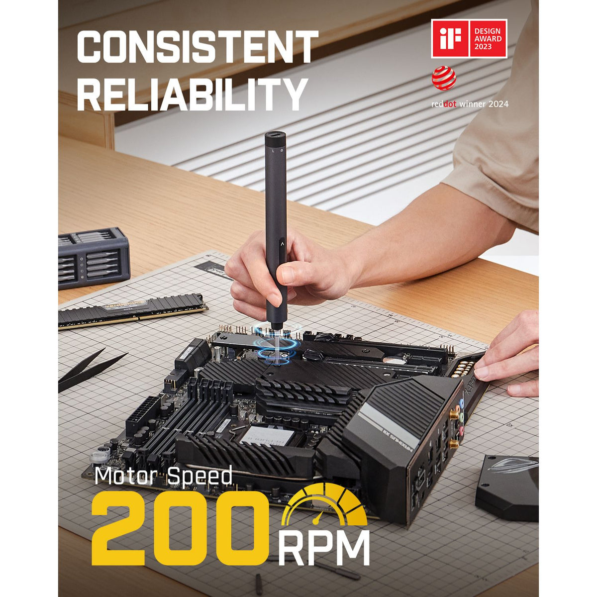 Fanttik NEX E1 MAX Precision Electric Screwdriver Kit - Gray