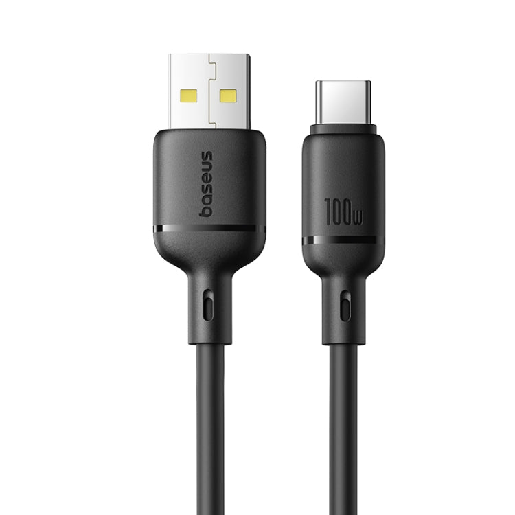 Baseus Silky 2m USB-A to USB-C 3A Fast Charging Cable – Black