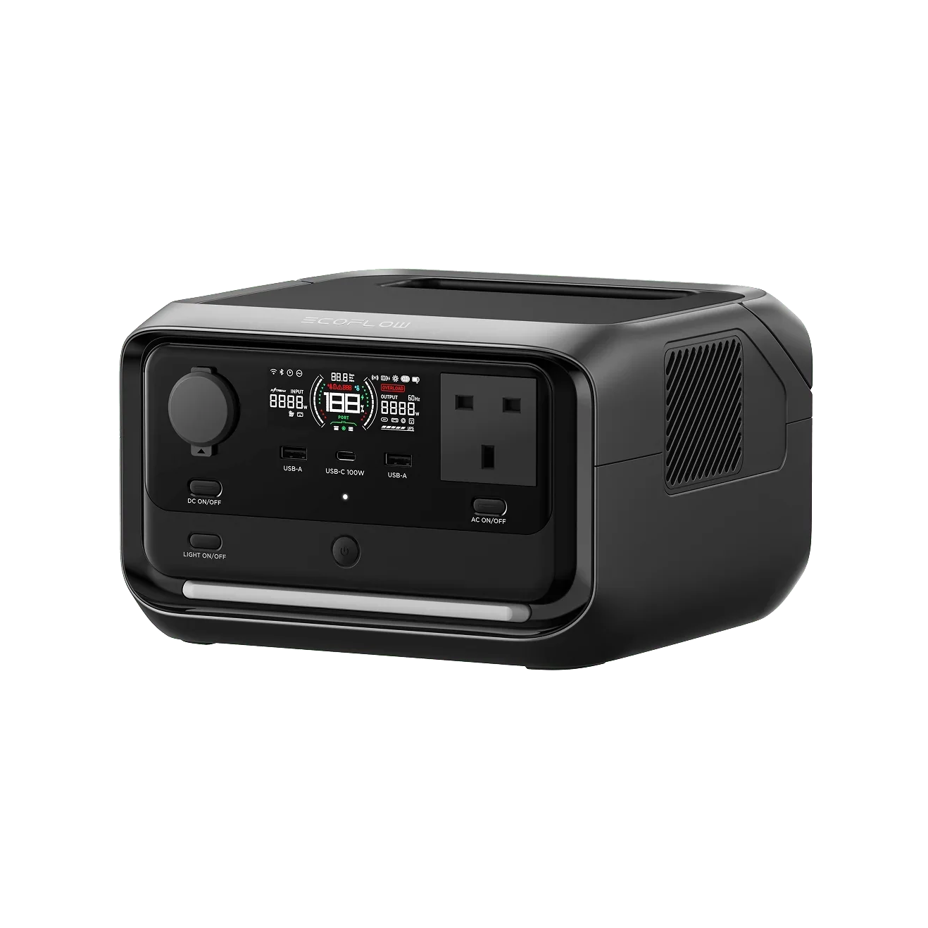 EcoFlow RIVER 3 Plus Portable Power Station (286Wh / 600W) Surge 1200W)